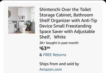 Over toilet storage cabinet