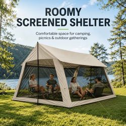 13X10 FT- Large Screened House Tent,