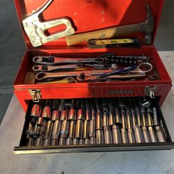Craftsman Tool Box With Craftsman Tools