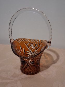 Bohemia Cut Crystal Basket