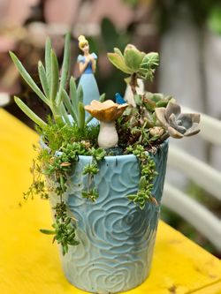 $13 Cinderella Inspired fairy garden