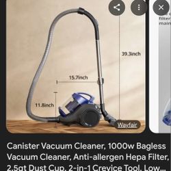Canister Vacuum (NOT FREE TAKING OFFERS)