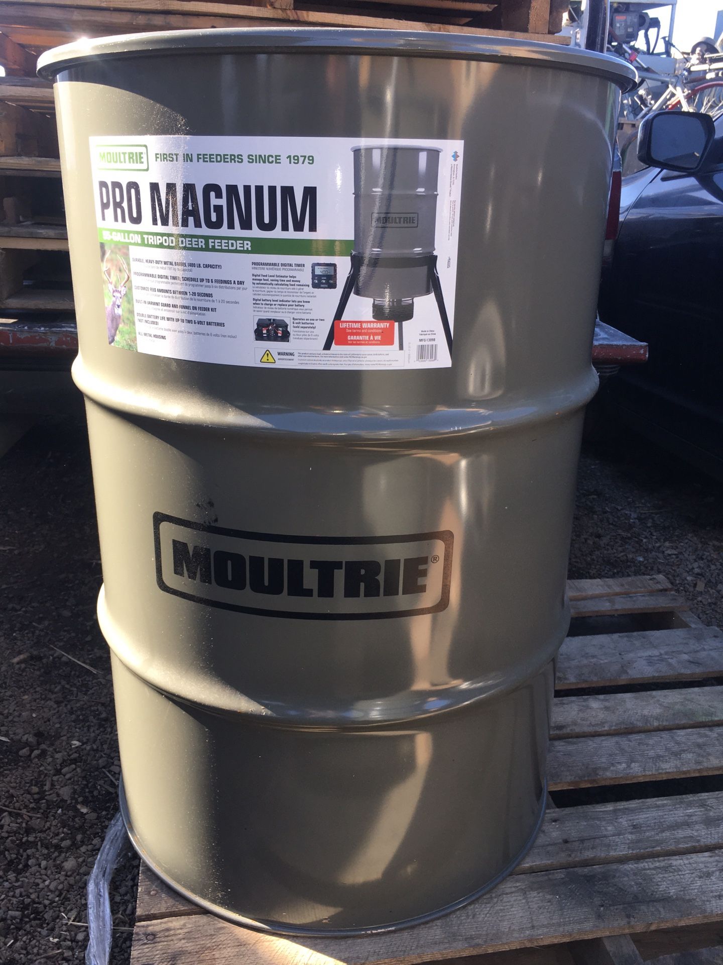 MOULTRIE PRO MAGNUM 55-GAL. TRIPOD FEEDER