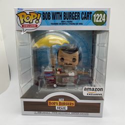 (NEW) Funko POP! Deluxe The Bob’s Burgers Movie #1224 Bob with Burger Cart
