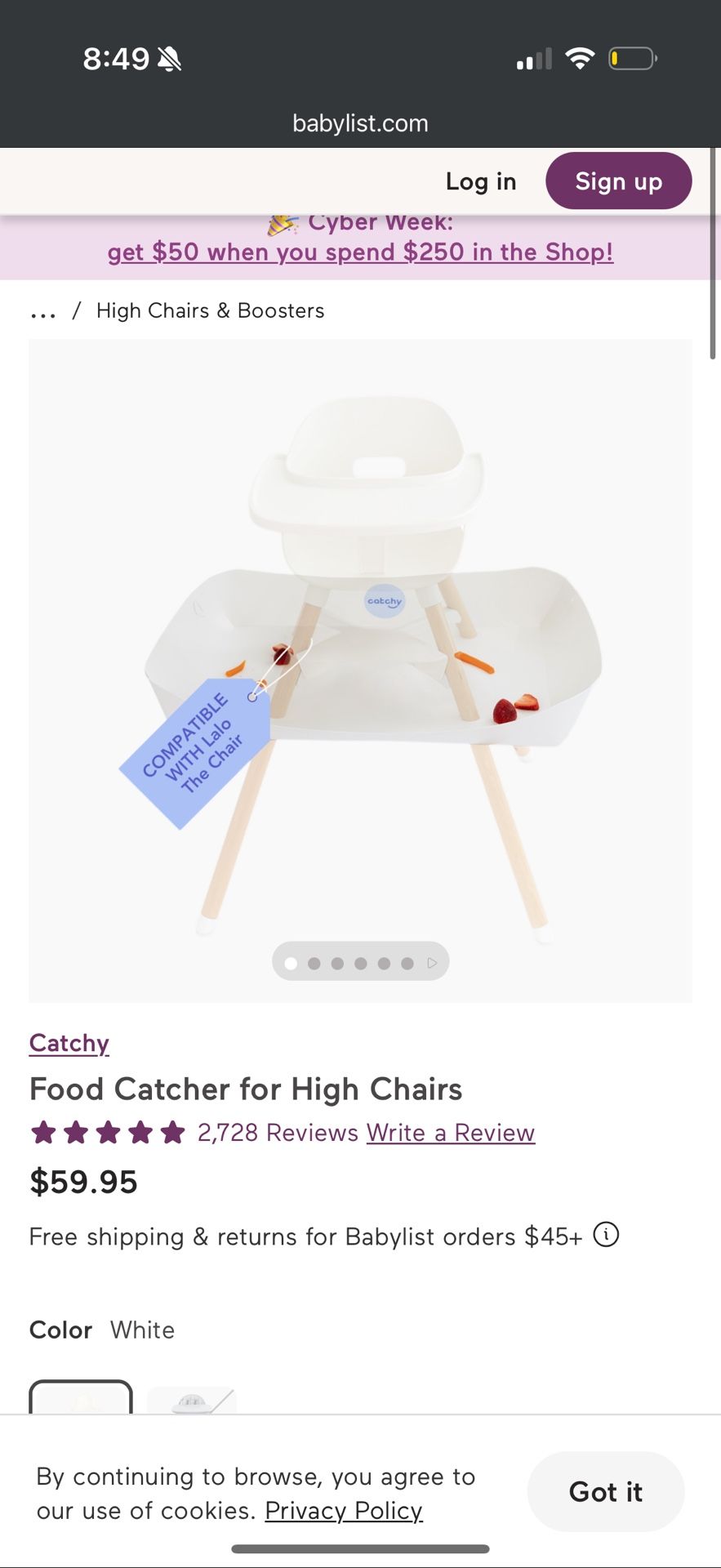 Catchy for Lalo High Chair