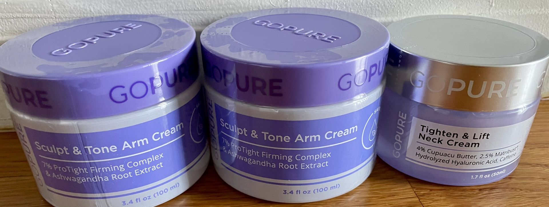 NIB: GoPure Sculpt & Tone Arm Cream & Neck Cream