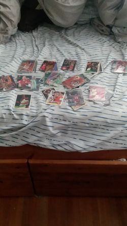 Assorted Baseball, basketball, and Football cards