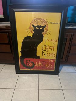 Tournee du Chat Noir (Black Cat) Framed Print