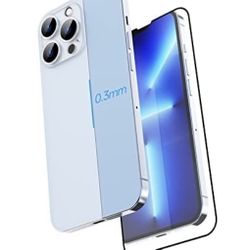 New  iPhone 13 Pro Case 6.1” 0.3mm Ultra Thin Lightweight Semi Transparent 