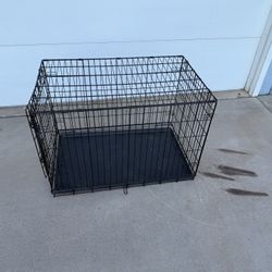 Single Door Folding Wire Dog Crate  - 36” L x 22 W x 24” H
