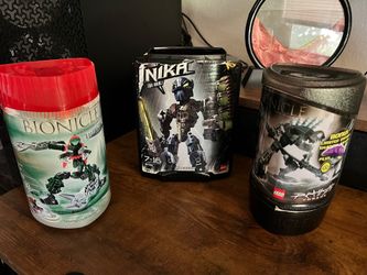 Empty Bionicle Canisters (Vorzakh, Hahli, Vorahk)