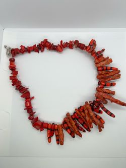 Authentic Red Coral Branch Necklace