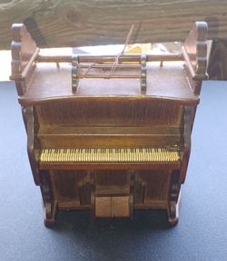 vintage1983 George Goode collectible.
 wooden upright piano music box lot2