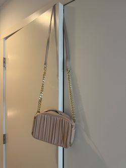 Pink Leather Shoulder Bag