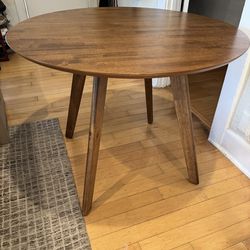 Small wood dining table
