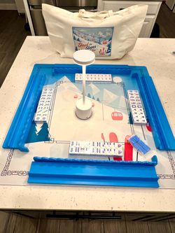 Brand New Ski Themed American Mahjong Tile Set Bundle with Accessories