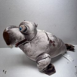 VINTAGE Disney Store "Dash" 14" Walrus Plush Little Mermaid 2