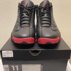 JORDAN 13 SIZE 11 DIRTY BRED