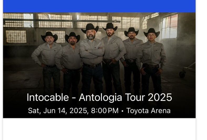 Intocable Analogia Tour ticket 