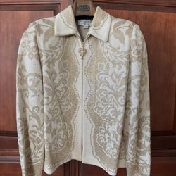 Bedazzling St John Evening Jacket And Long Skirt Set Size 10 