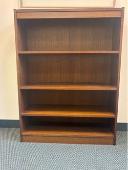 4 shelf wooden bookcase