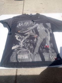 Vintage Pre-owned XL We All Ride Kawasaki shirt Damage