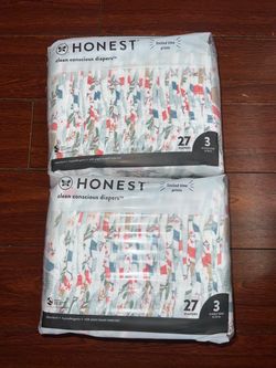 Honest Company Size 3 Diapers – 2 Packs