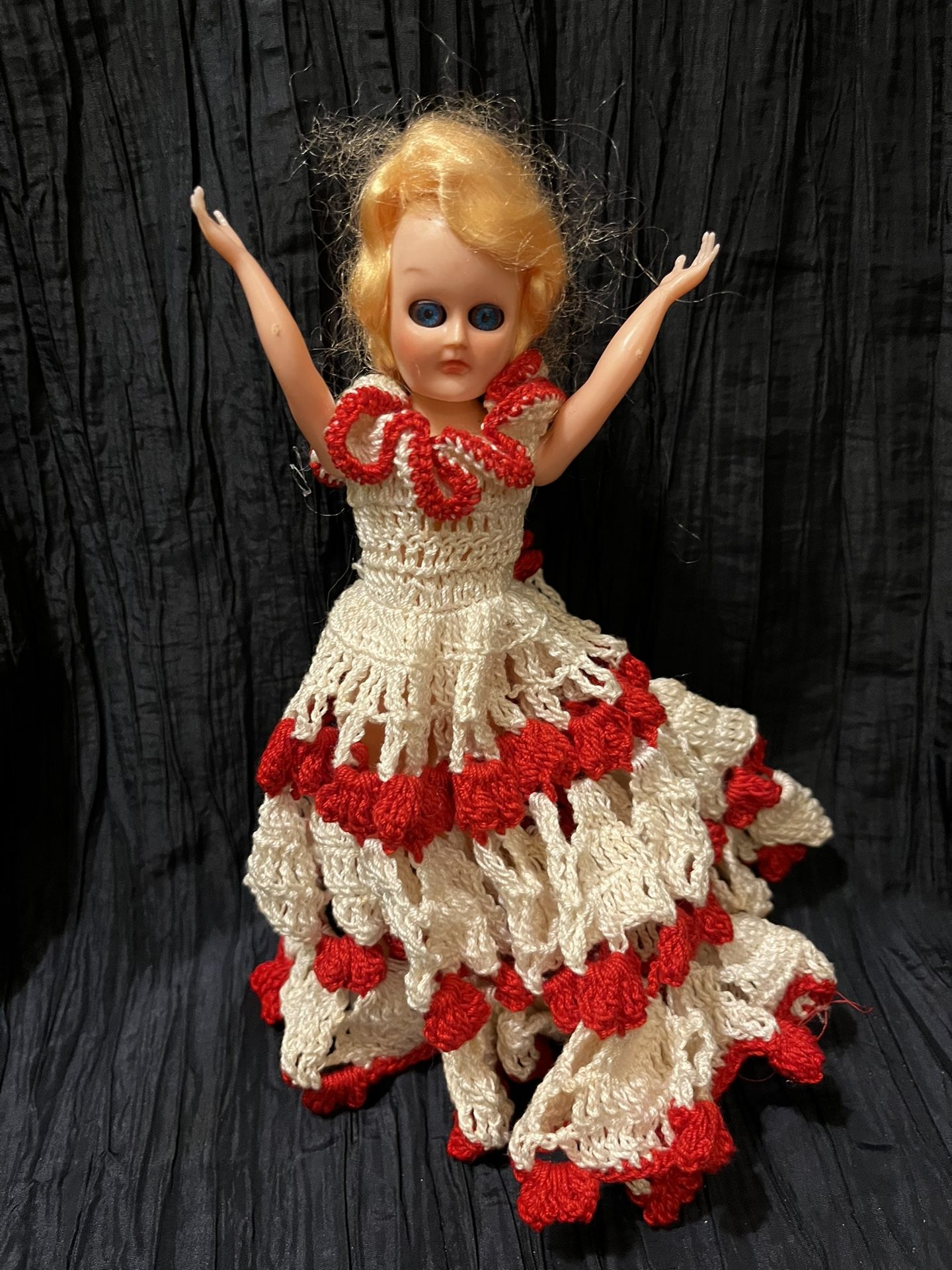 Doll With Crocheted Dress