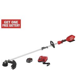 Milwaukee M18 FUEL 18-Volt Lithium-Ion Brushless Cordless String Trimmer with QUIK-LOK Attachment Capability and 8.0 Ah Battery