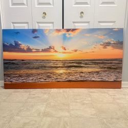 beautiful 59 by 30 inch wall art. (MUST SELL TODAY)