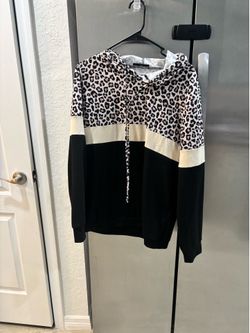 Leopard print hoodie