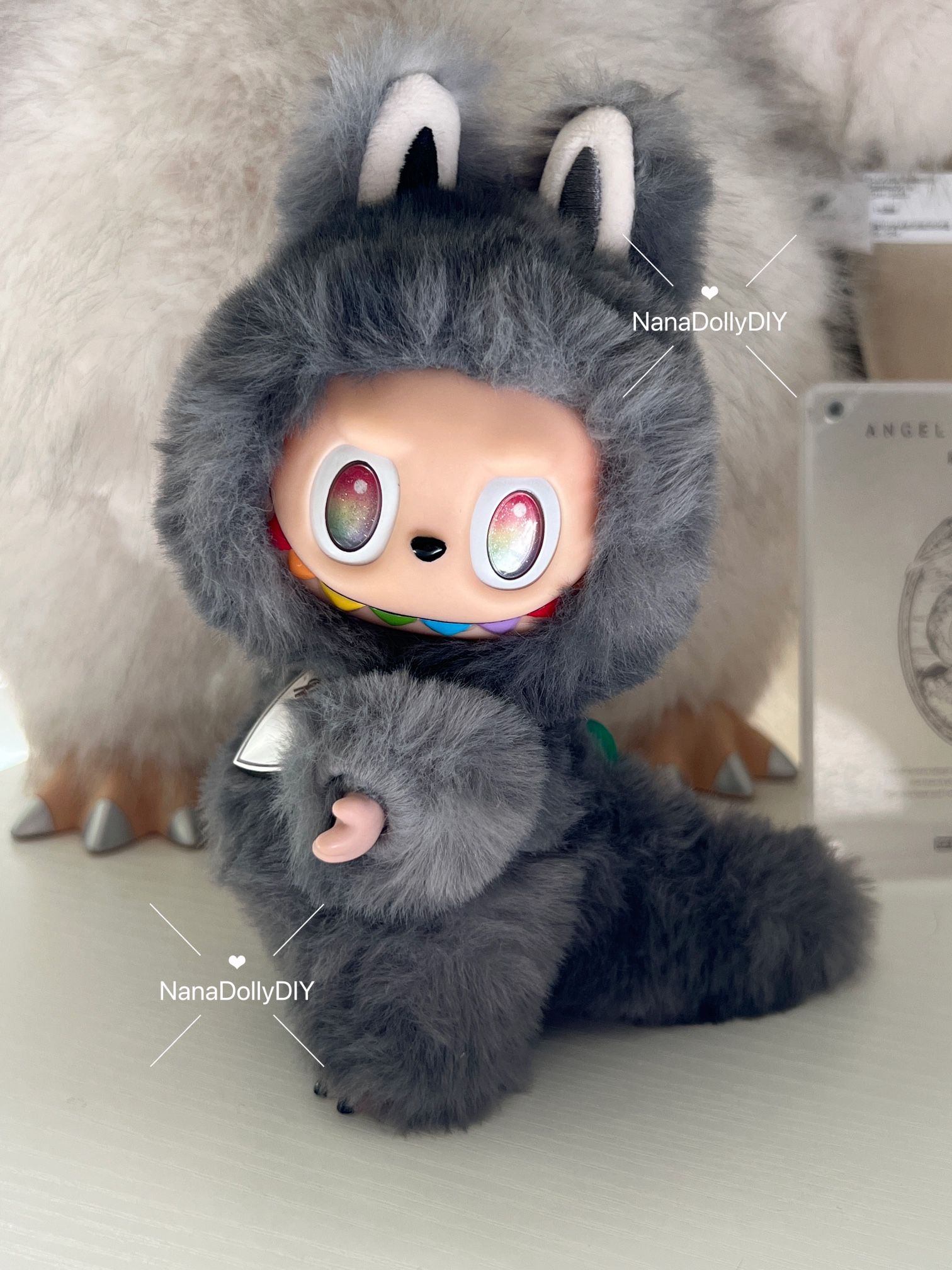 Labubu V3 Custom Handmade Big Into Energy Zimomo