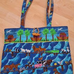 Noah's Ark Animal Tote Bag 