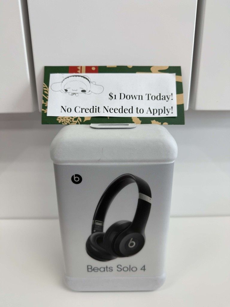 Beats By Dre Solo 4 Bluetooth Headphones New - $1 To Take it Home same Day and Pay the Rest later!