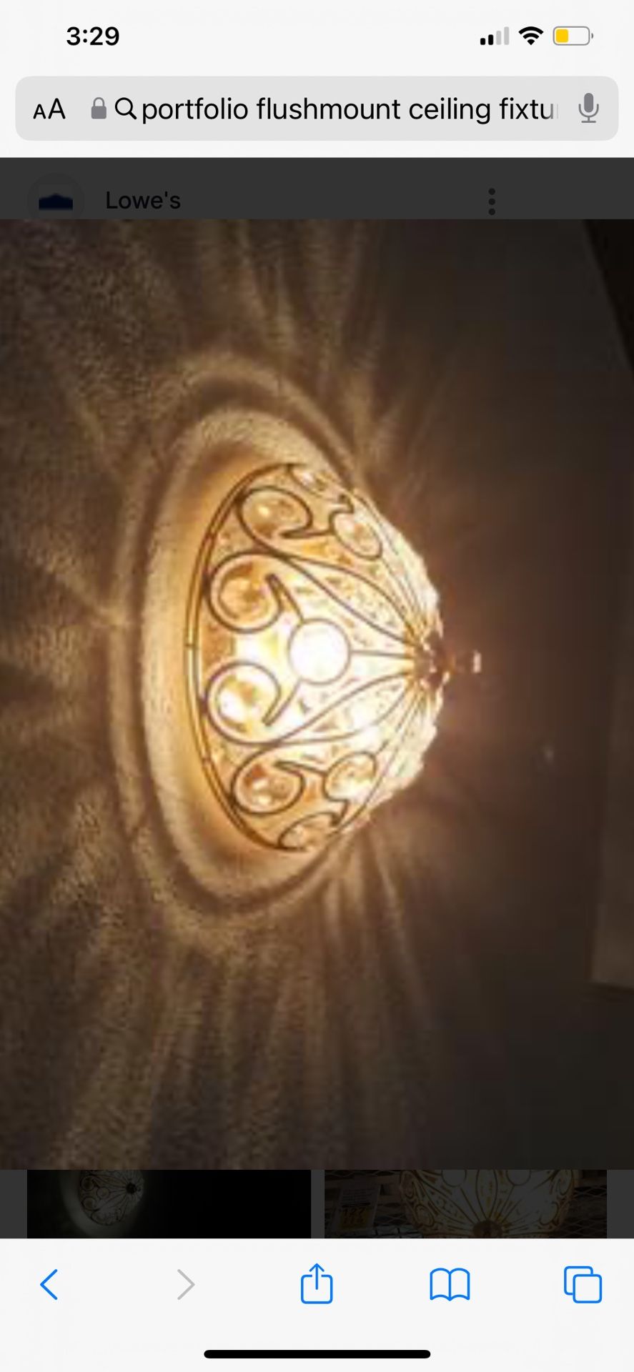 Antique Gold Flush Mount Lighting