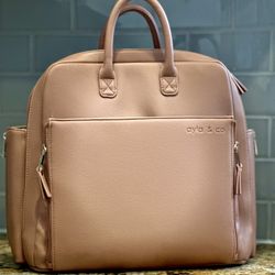 Ayla & Co AYLA diaper bag in caffe