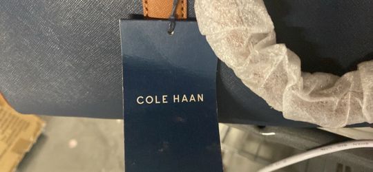 Cole Haan Blue Saffiano Leather Handbag