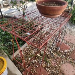 Metal  Table For Decoration For Your Yard, Needs Painting 