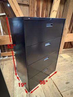 HON 4- Drawer Lateral File Cabinet