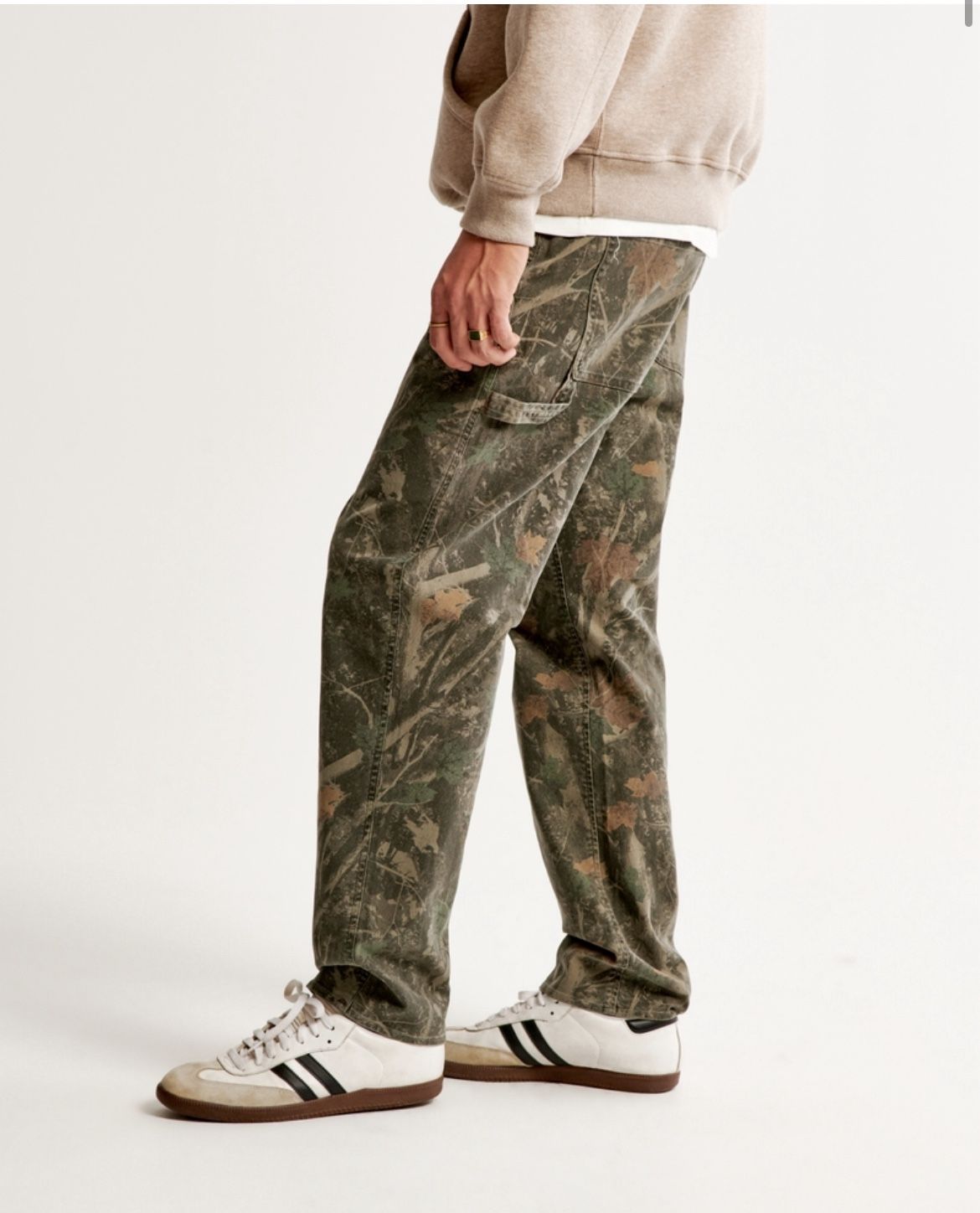 2 Pairs Abercrombie Camo Carpenter Style Pants