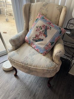 Vintage wingback chairs