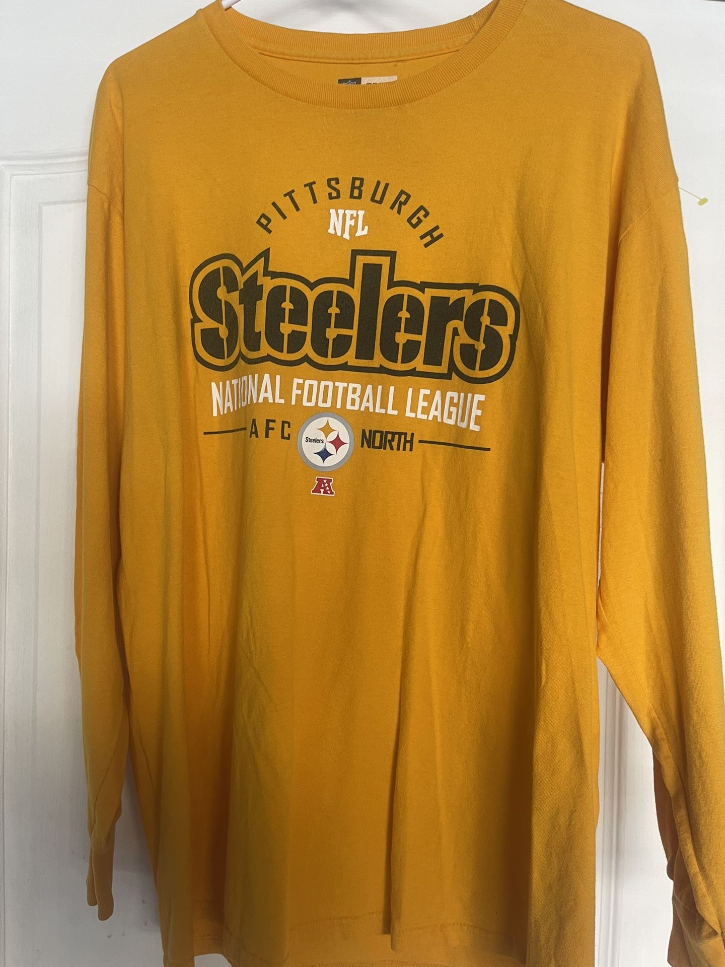 Pittsburg Steelers Long Sleeve Shirt Size L Adult 