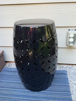 Side Table/Plant or Pumpkin Stand, Metal - 18” in height