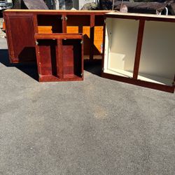 3 Cherrywood Cabinets in very Good Condition