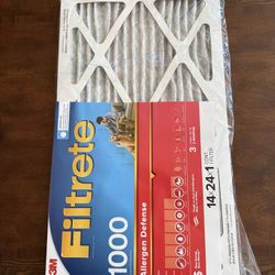 New Filtrete 1000 Allergen Defense 14 X 24 X 1