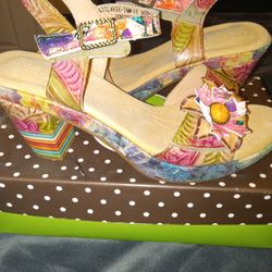 Brand New Multi Colored Sandels 