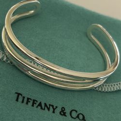 Tiffany & Co. Rare Zig Zag Open Cuff Bracelet