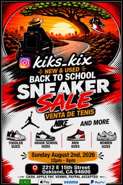 Back to school Sale On Sunday August 2nd