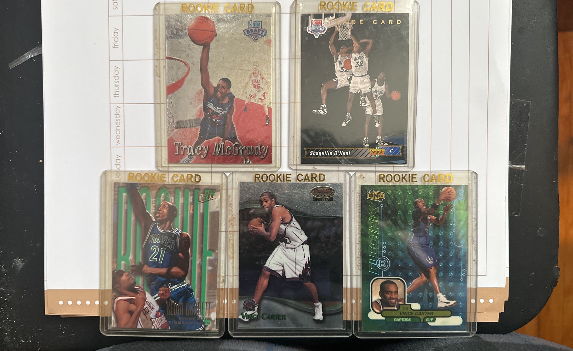 5 ROOKIE CARDS