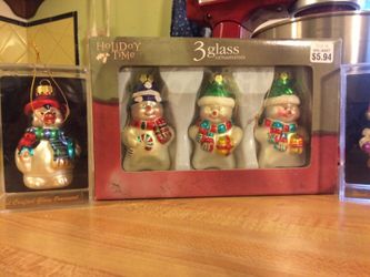 Unique Treasure Glass Christmas Ornaments